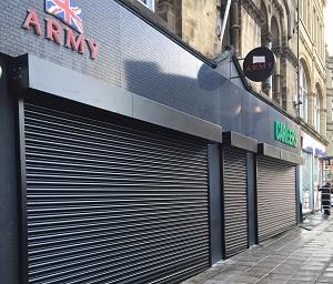 Army office shutters