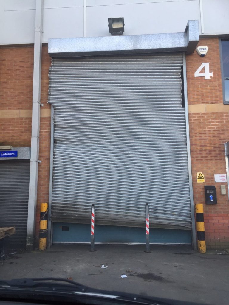 Damaged Roller Shutter
